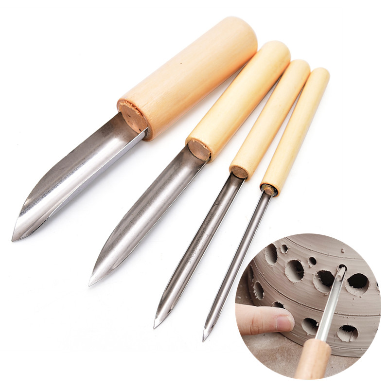 Wood Chisel Set - Aardewerk Tool Puncher 4 Stuks/set Rvs