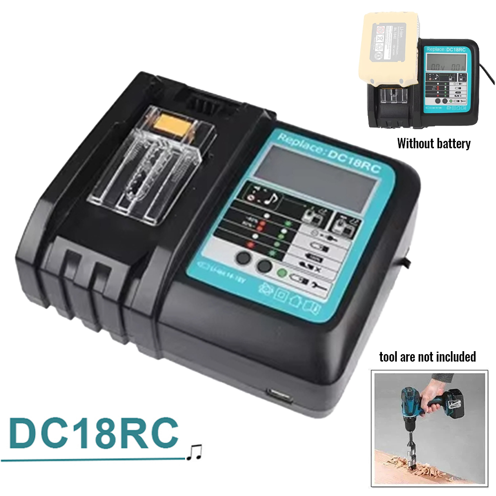 Makita Drill Hp1640 - DC18RC Li-ion Batterij 3A Oplader voor
