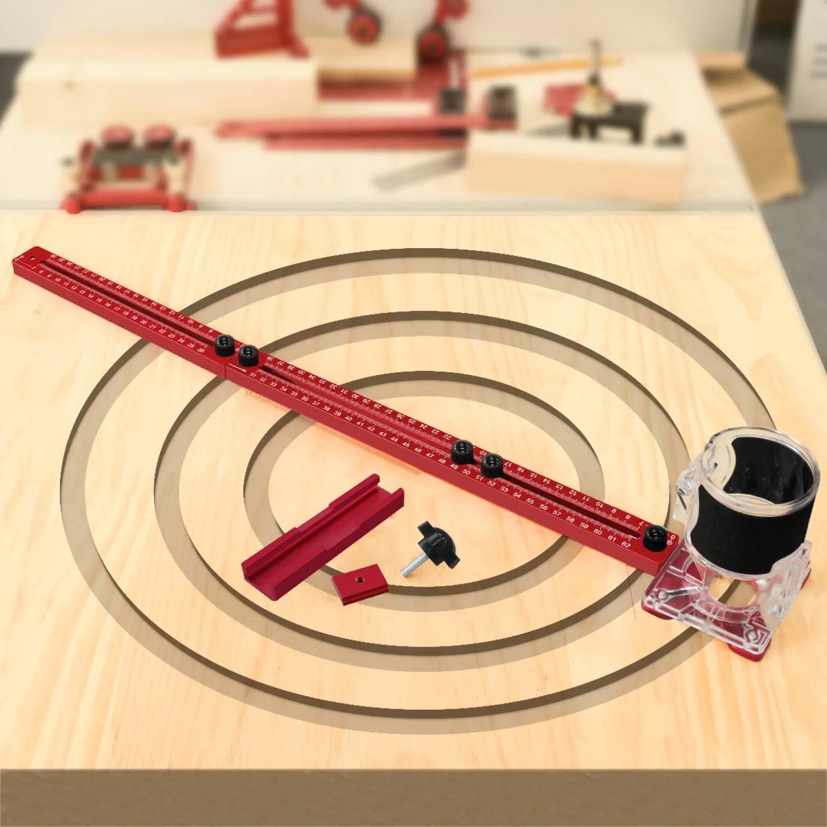 Woodworking Asmr - 3-in-1 verstelbare aluminium geleidejig, multifunctionele houtbewerkingslocator