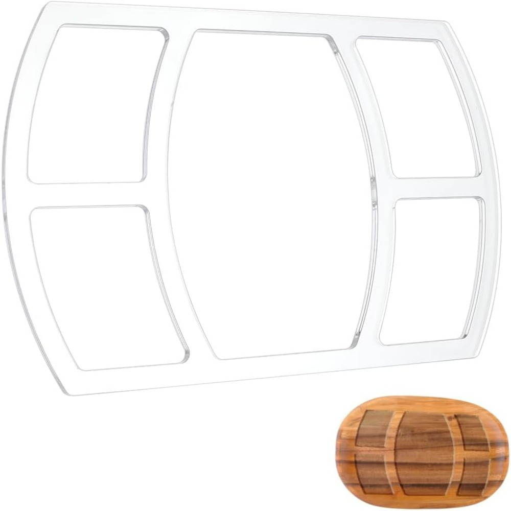 Woodworking Templates - 5-pocket valet lade freessjabloon rechthoek acryl