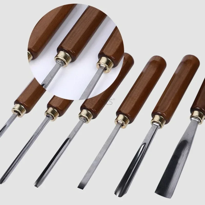 Wood Chisel Set - Houtbewerkingsbeitelset Handmatig houtbeitelen Houten handvatbeitels voor