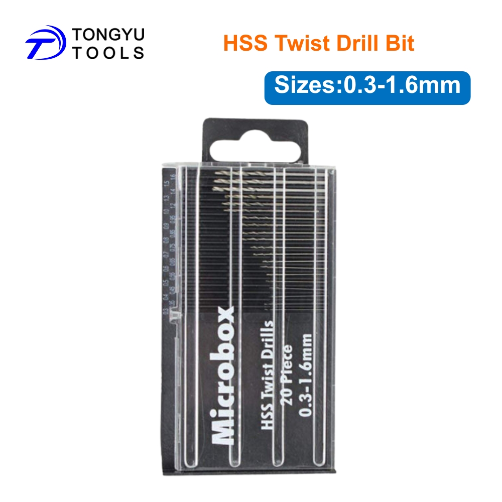 Wood Chisel Set - Micro Mini Twist Boorbits Set 0.3-1.6mm