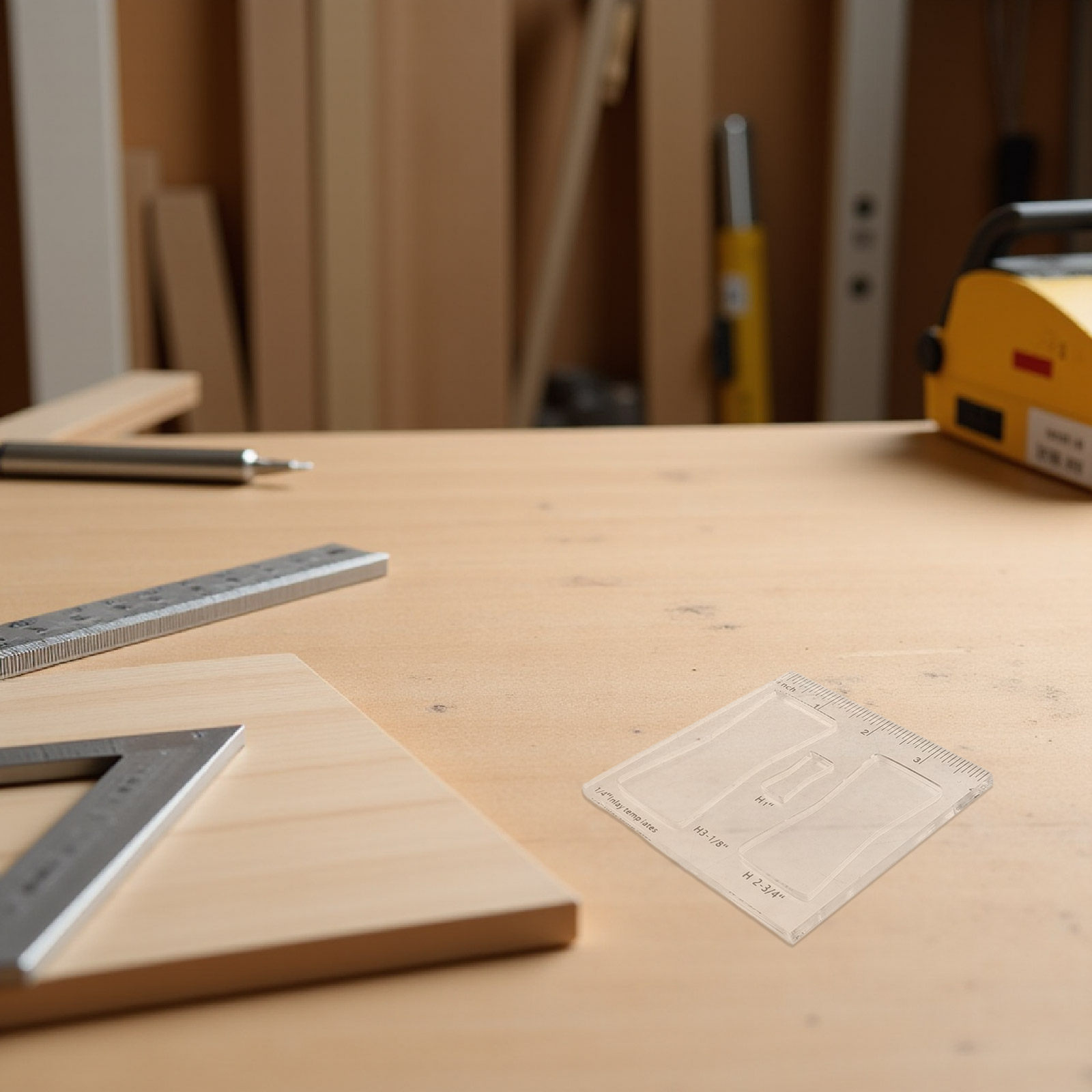 Woodworking Templates - 3 stuks houtbewerking 1 set klemmen