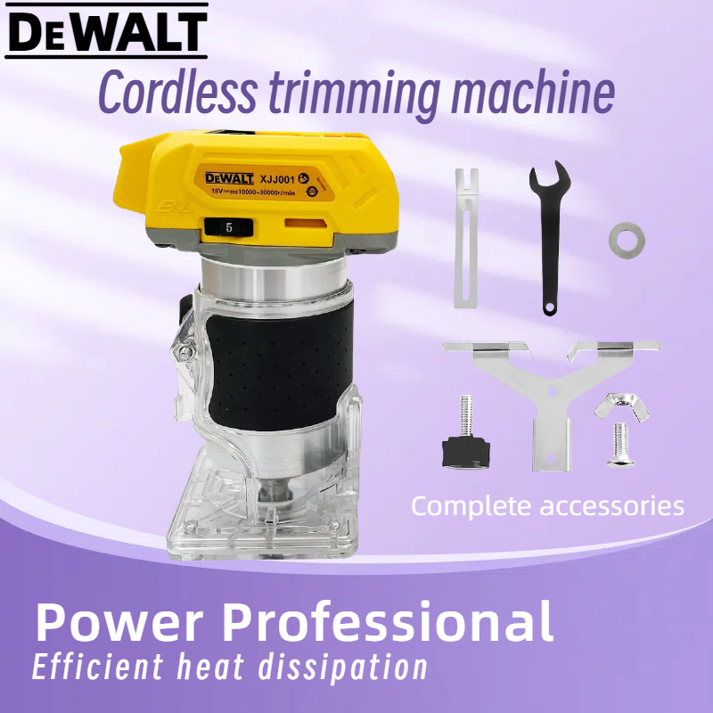 Woodworking Asmr - Dewalt 33000RPM Borstelloze Houtfrees: Draadloze Multifunctionele