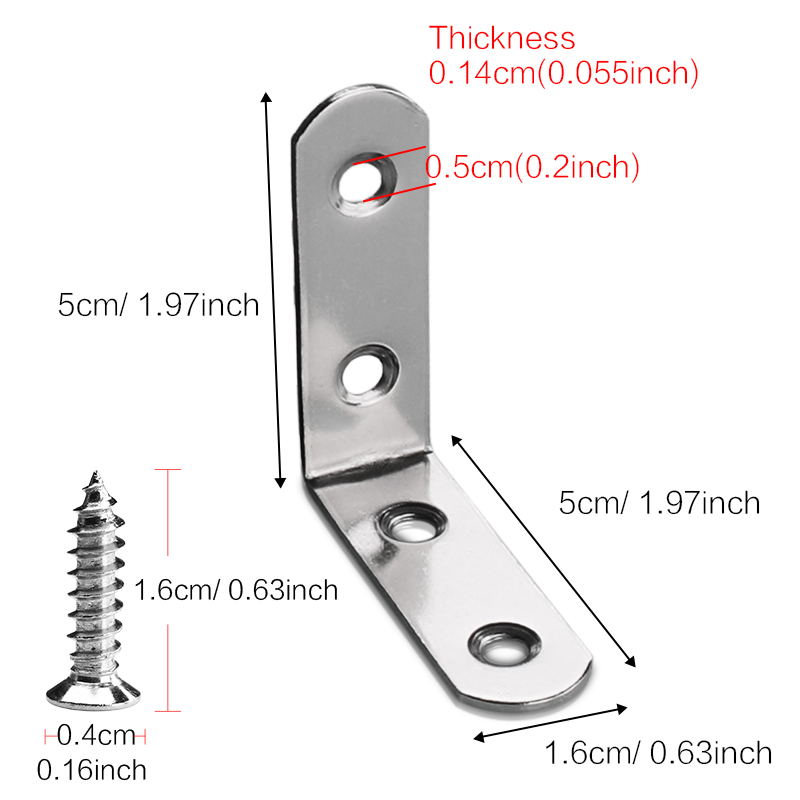 3-20 stuks L-beugels van roest - Woodworking X Brace recensie en prijs
