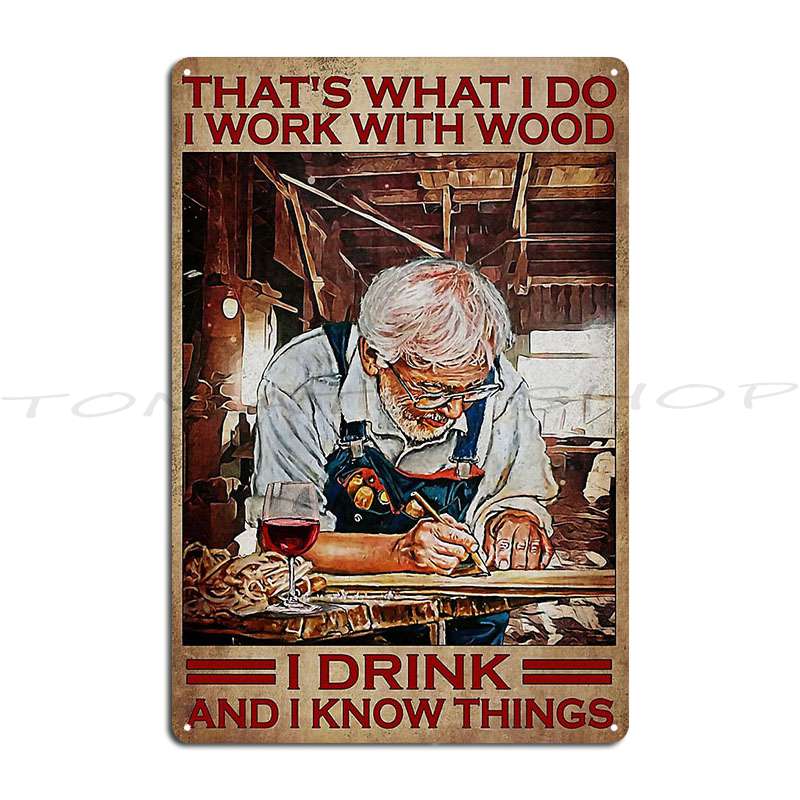Oude timmerman die wijn drinkt - Woodworking Quotes Funny recensie en prijs