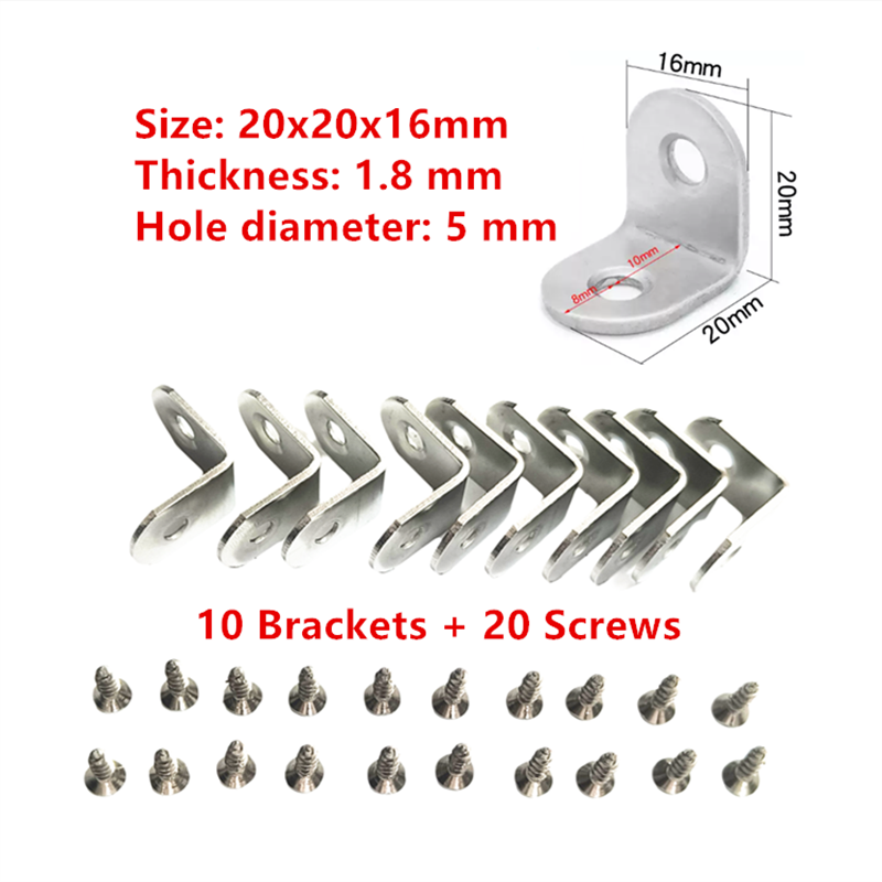 10 x Stalen L-beugel Hoekbeuge - Woodworking X Brace recensie en prijs