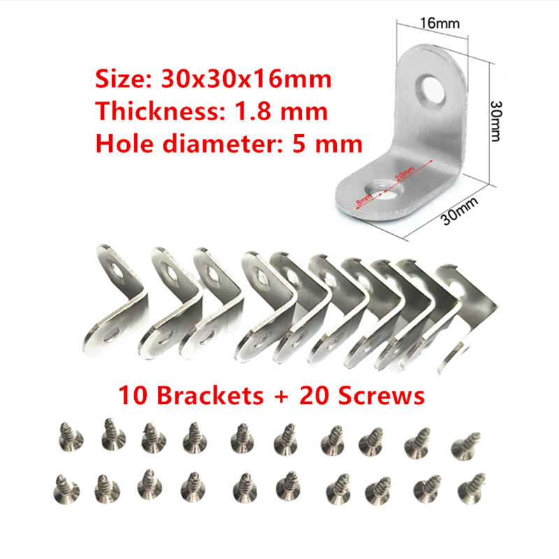 10 x Stalen L-beugel Hoekbeuge - Woodworking X Brace recensie en prijs