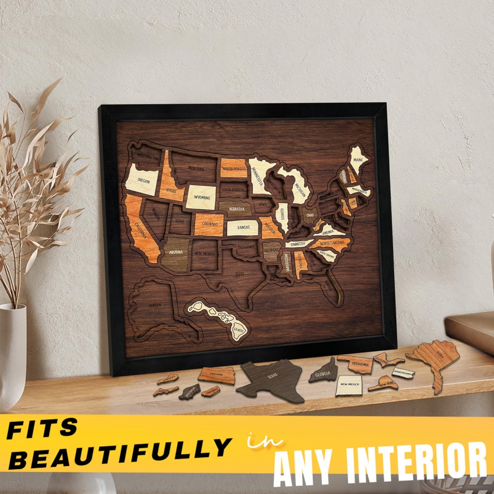 Aanpasbare houten reis-puzzel  - Woodworking Usa recensie en prijs