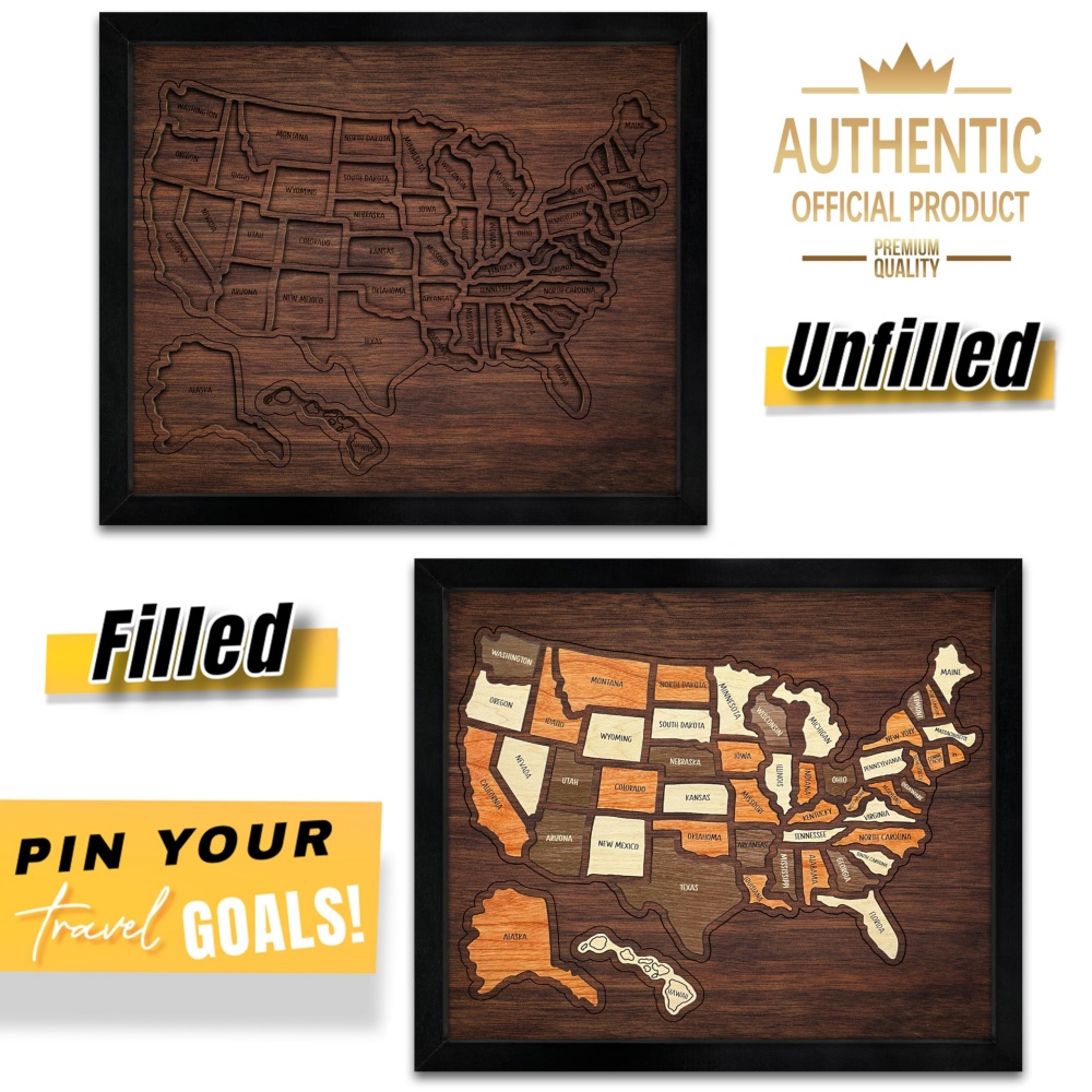 Aanpasbare houten reis-puzzel  - Woodworking Usa recensie en prijs