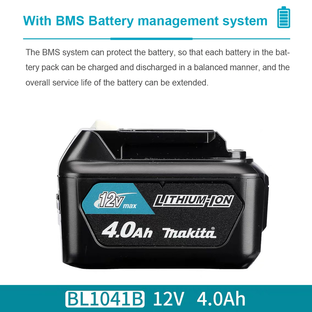12V 4000mAh Lithiumbatterij Op - Makita Drill Hp1640 recensie en prijs