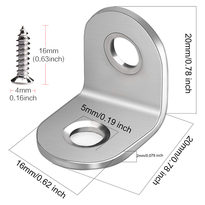 5-40 stuks 20 x 20 mm roestvri - Woodworking X Brace recensie en prijs