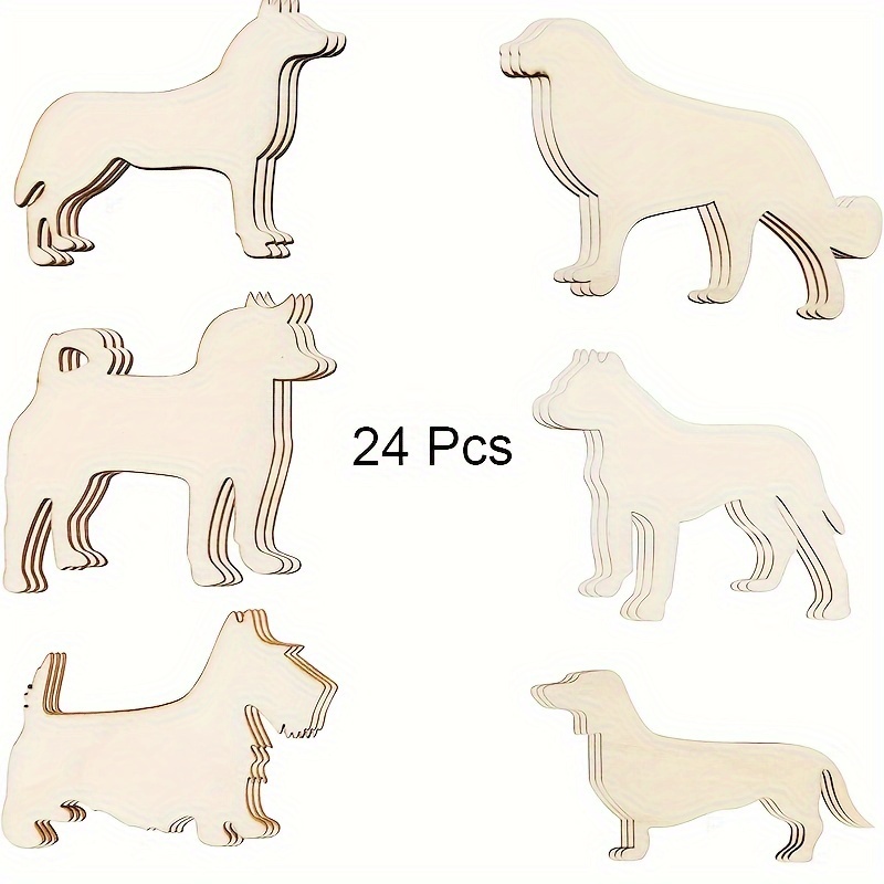 24 Pack Onafgewerkte Hond Hout - Woodworking Art recensie en prijs