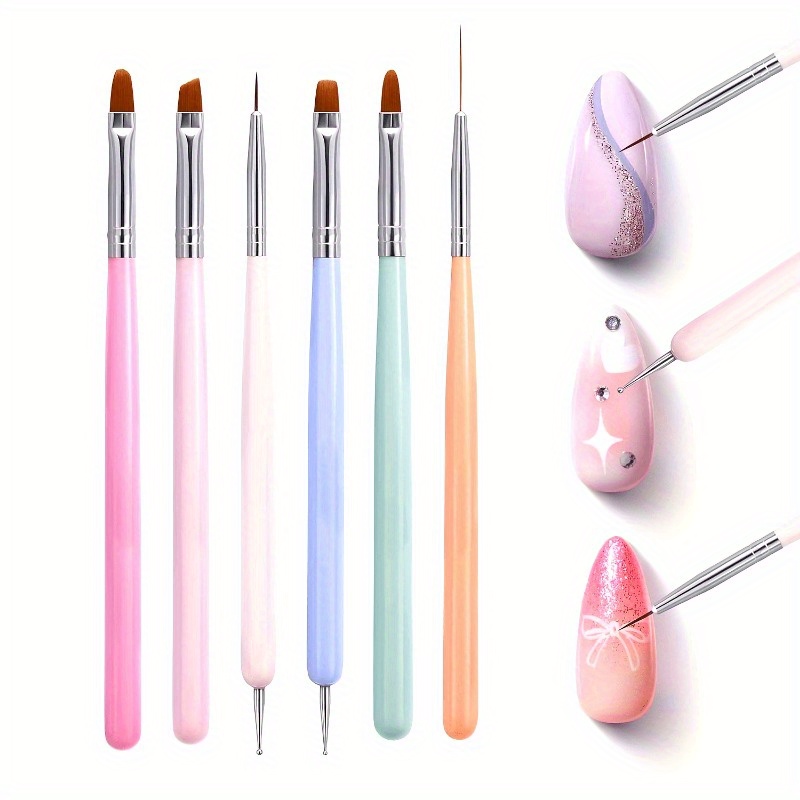 6-delige nagelkunstborstelset, - Wood Chisel Set recensie en prijs