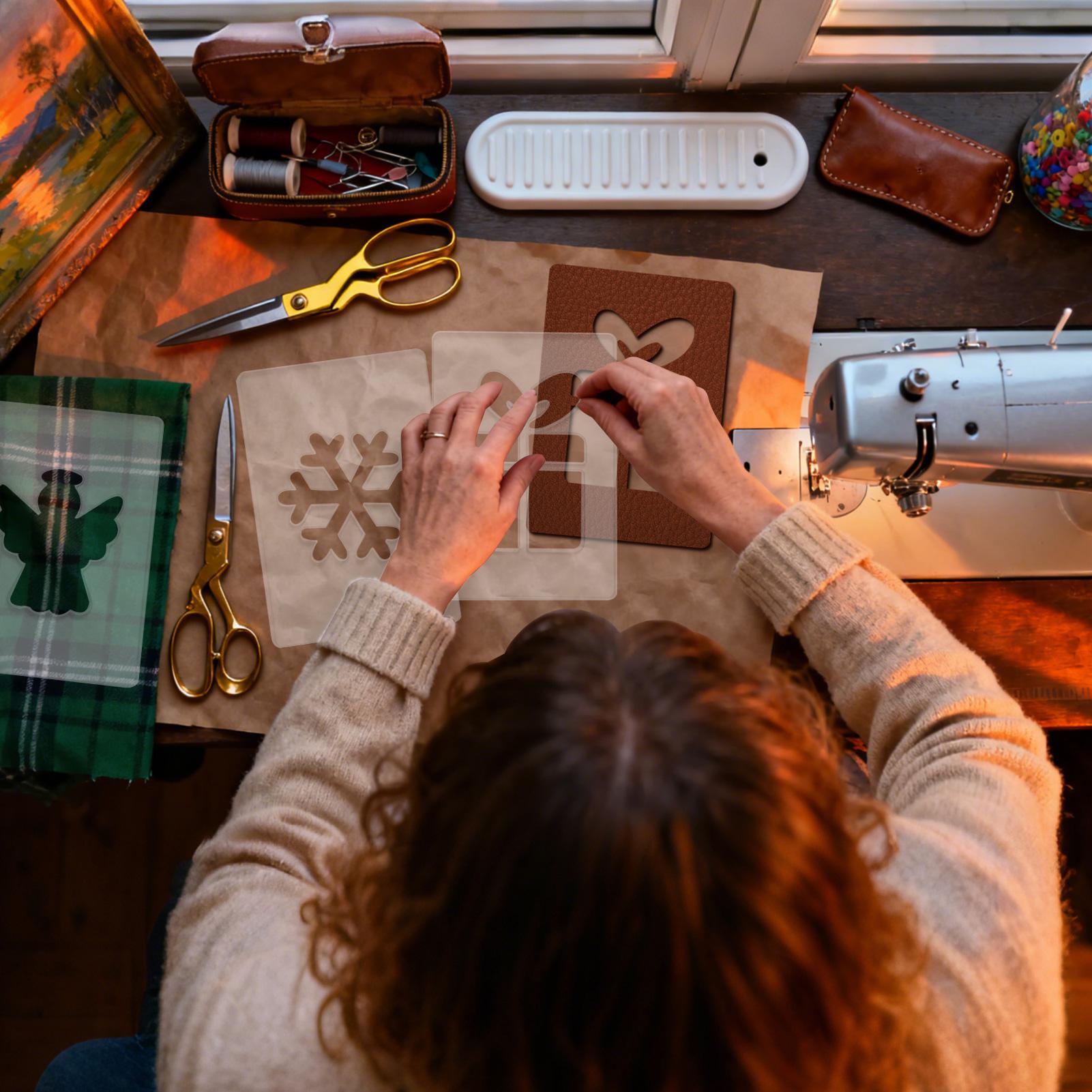 Kerst stencil draagbare houtbe - Woodworking Templates recensie en prijs