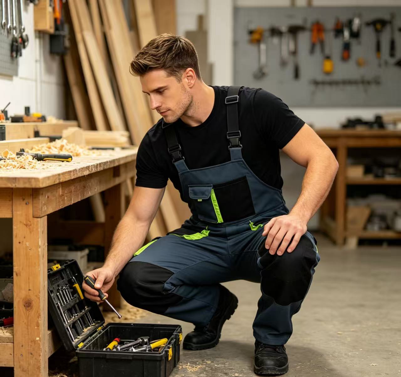 Werkpakken voor heren met vers - Woodworking Overalls recensie en prijs