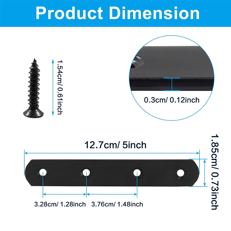 6/12 stuks, 5 inch rechte beug - Woodworking X Brace recensie en prijs