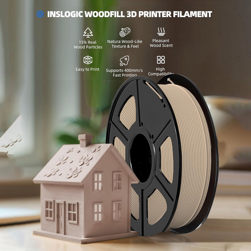 1,75 mm hout PLA 3D-printfilam - Woodworking Vacuum Press recensie en prijs