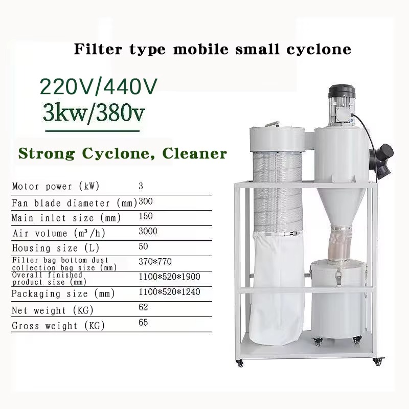 Nieuwe 5-delige draagbare cycl - Woodworking Dust Collector recensie en prijs