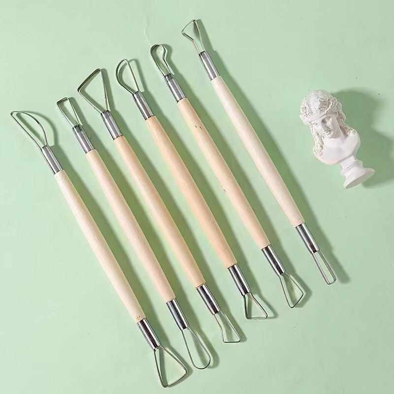 6 STKS houten handvat wax aard - Wood Chisel Set recensie en prijs